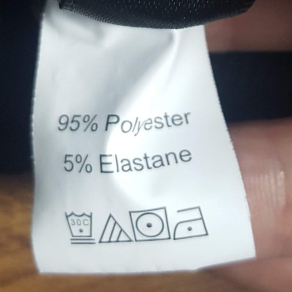 Shein Curve Ruched Solid Black Top 2XL - Picture 5 of 7